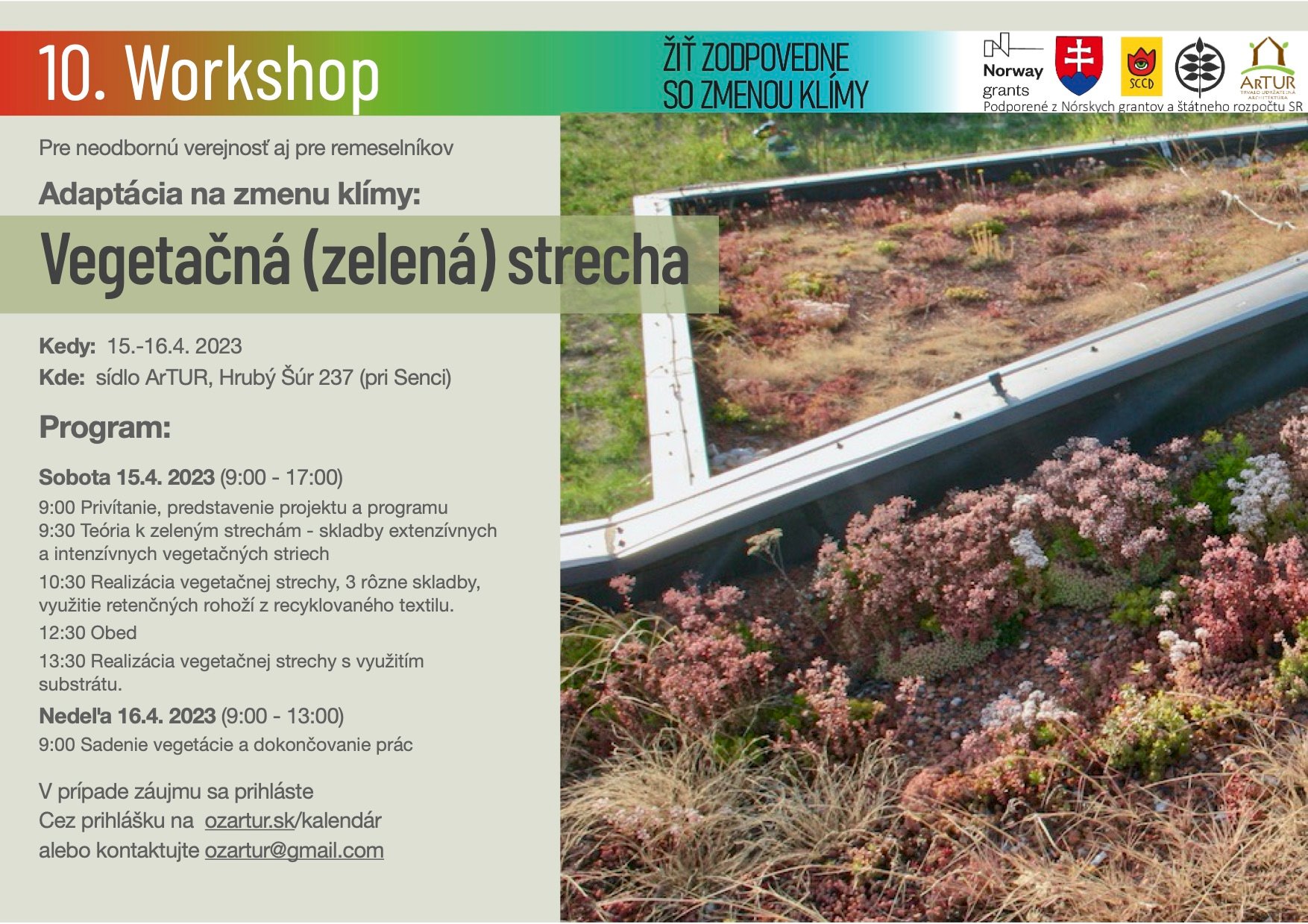 WORKSHOP V TERÉNE O ZELENÝCH STRECHÁCH